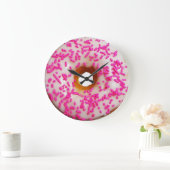 Immer eine gute Zeit für Donut Große Wanduhr (Zuhause)