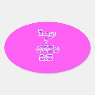 Immer eine Königin Biene heiß rosa Stickers