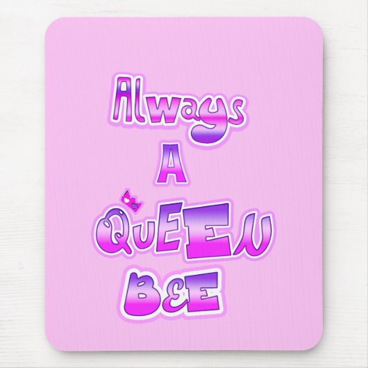 Immer eine Königin hellrosa Mousepad (Vorne)