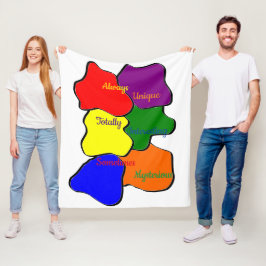 Immer einzigartig Autism Fleece Blanket