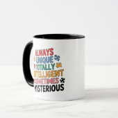 Immer einzigartig, manchmal völlig intelligent tasse (Vorderseite Links)