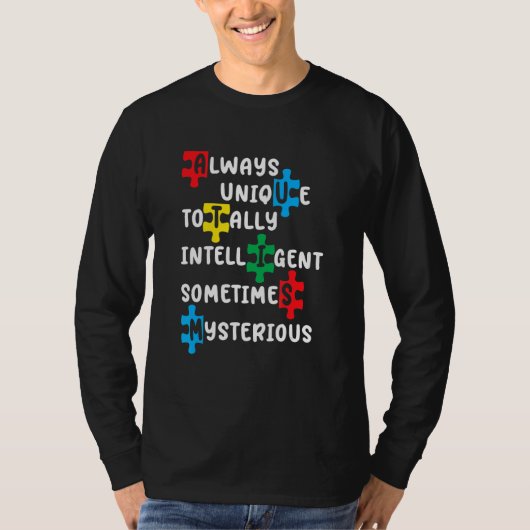 Immer Einzigartig Total Intelligent Manchmal Gehei T-Shirt (Vorderseite)