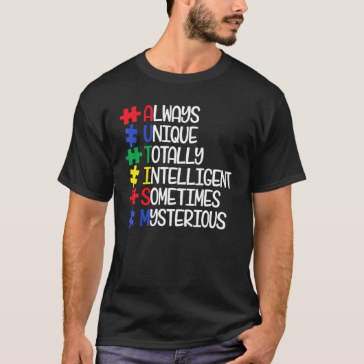 Immer Einzigartig Total Intelligent Manchmal Gehei T-Shirt (Vorderseite)