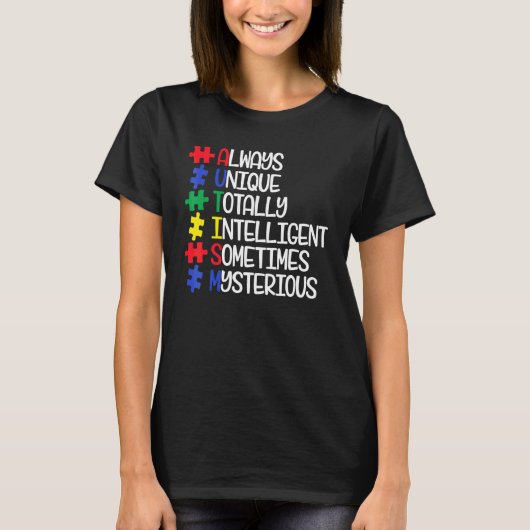 Immer Einzigartig Total Intelligent Manchmal Gehei T-Shirt (Vorderseite)