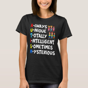 Immer Einzigartig Total Intelligent Manchmal Myste T-Shirt