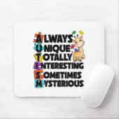 Immer einzigartig, völlig intelligent etwas Myster Mousepad (Mit Mouse)