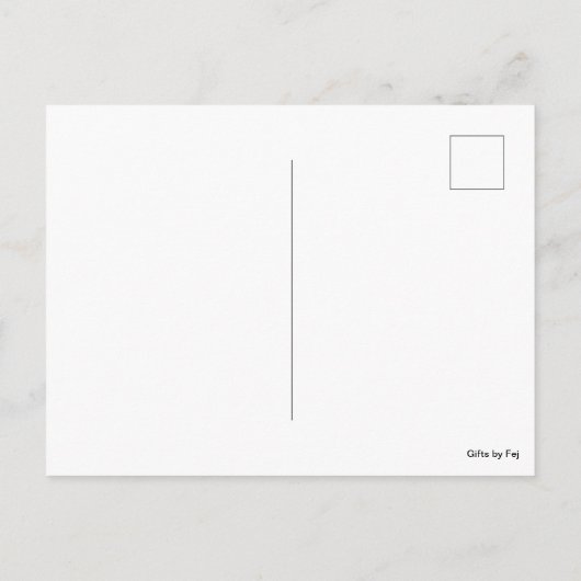 Immer einzigartige Autismus Postkarte (Rückseite)