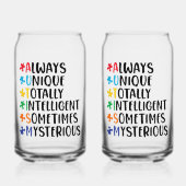 Immer einzigartige Neurovielfalt Akzeptanz Art Dosenglas (Vorderseite)