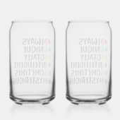 Immer einzigartige Neurovielfalt Akzeptanz Art Dosenglas (Rückseite)