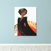 IMMER ELEGANT #9 Einladung Leinwanddruck (Insitu (Holzboden))