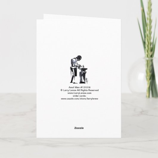 Immer engagierte Dinge funktionieren! Der glücklic Karte (Rückseite)