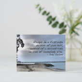 Immer erstklassige Postkarte (Stehend Vorderseite)