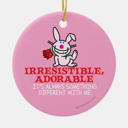 Immer etwas Anderes Keramik Ornament (Vorne)