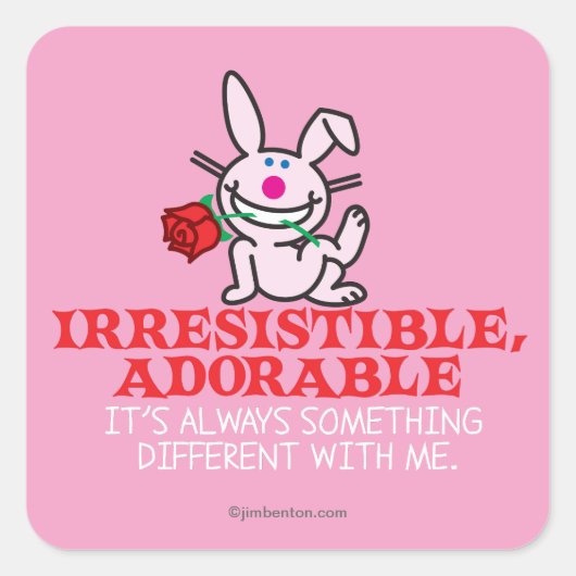 Immer etwas Anderes Quadratischer Aufkleber (Vorderseite)