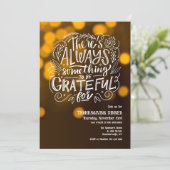 Immer etwas, das dem Erntedank zu danken ist Einladung (Stehend Vorderseite)