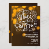 Immer etwas, das dem Erntedank zu danken ist Einladung (Vorne/Hinten)