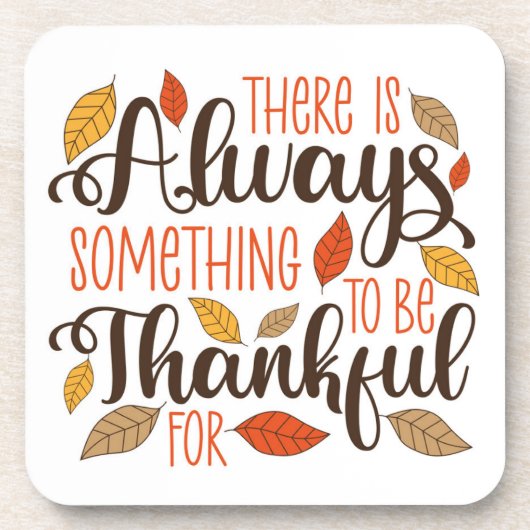 Immer etwas, wofür ich dankbar sein kann getränkeuntersetzer (Vorderseite)