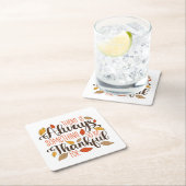 Immer etwas, wofür ich dankbar sein kann rechteckiger pappuntersetzer (Vor Ort)