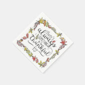 Immer etwas, wofür ich dankbar sein kann | Serviet Serviette (Ecke)