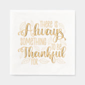 Immer etwas, wofür ich dankbar sein kann servietten mit folie (Vorderseite)
