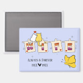 Immer & Ewig Sunset Lesben-Flagge Ehefrau Magnet (Vorderseite/Rückseite)