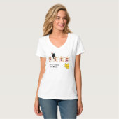 Immer & Ewig Sunset Lesbenflagge Ehefrau T-Shirt (Vorderseite Vollansicht)