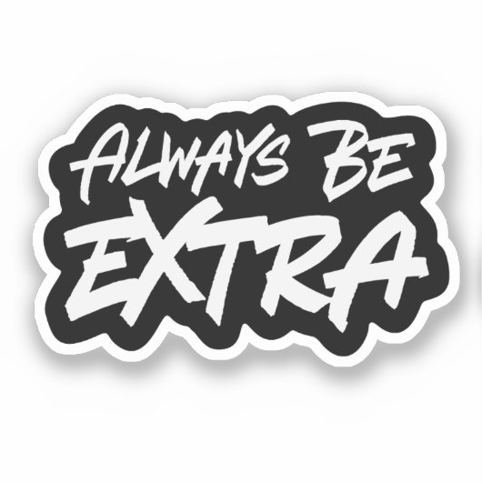 immer extra aufkleber (Vorderseite)