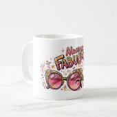 Immer Fabulöser Glitter-Geburtstag Kaffeetasse (Vorderseite Links)