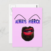 Immer Fierce Postkarte (Vorne/Hinten)