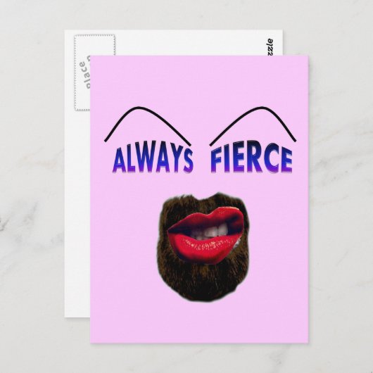 Immer Fierce Postkarte (Vorne/Hinten)