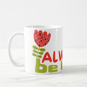immer freundlich kaffeetasse