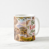 Immer freundlich sein Elefantentasse Kaffeetasse (VorderseiteRechts)