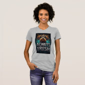 Immer frisches Hundeporträt T-Shirt (Vorne ganz)