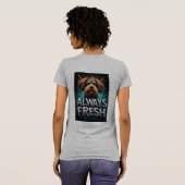 Immer frisches Hundeporträt T-Shirt (Schwarz voll)