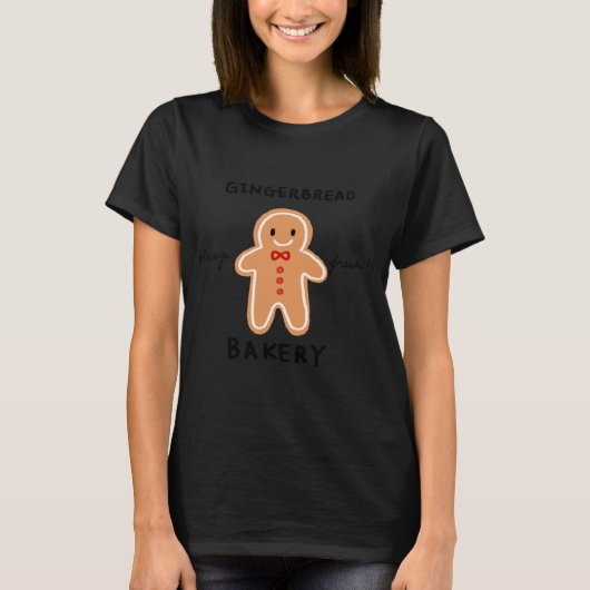 Immer frisches Lebkuchen Baker Niedlich Gingerbrot T-Shirt (Vorderseite)