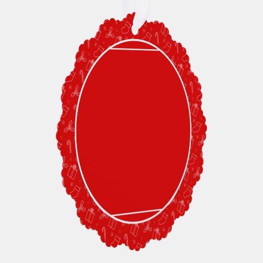 Immer frohe Weihnachten Ornament Karte (Rechts)