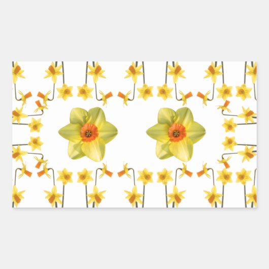 Immer Frühling Rechteckiger Aufkleber (Vorderseite)