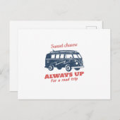 Immer für eine Straßenfahrt Postkarte (Vorne/Hinten)