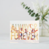 Immer & für immer Bridesmaid Vorschlag Postkarte (Stehend Vorderseite)