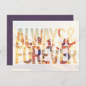 Immer & für immer Bridesmaid Vorschlag Postkarte (Vorne/Hinten)