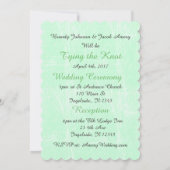 Immer & für immer Einladungen zu Hochzeiten, grün  (Rückseite)