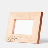 Immer & für immer Elegante Rose Kleine Hochzeit Geätzte Rahmen (Links)