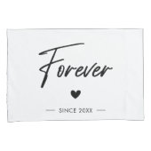 Immer für immer romantisches Hochzeitstag Kissenbezug (Vorderseite-Rechts)