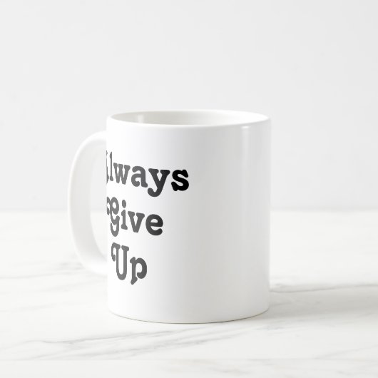 Immer geben kaffeetasse (Vorderseite Links)