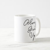 Immer geben kaffeetasse (VorderseiteRechts)