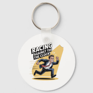 Immer gegen die Uhr laufen Schlüsselanhänger