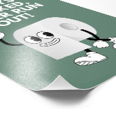 Immer gelagert - Funny Toilet Paper Erinnerung Fotodruck (Ecke)