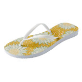 Immer gelb Sonnenblumen Badesandalen (Schrägansicht)