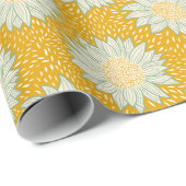 Immer gelb Sonnenblumen Geschenkpapier (Rolleneckpunkt)