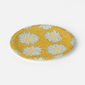 Immer gelb Sonnenblumen Pappteller (Schrägansicht)